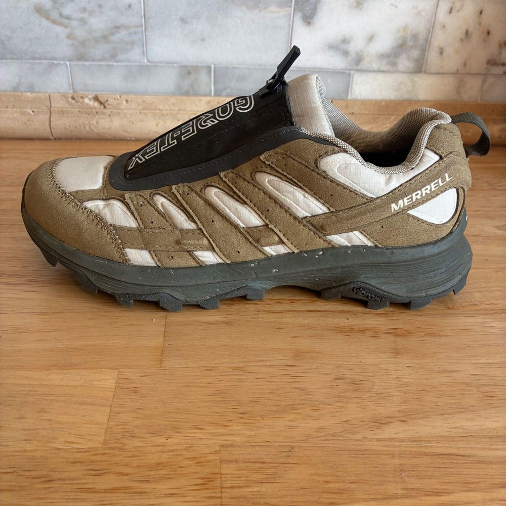 Merrell Moab Speed Zip GORE-TEX Womens 9 Coyote Olive J005320 Hiking Shoes - Picture 9 of 11